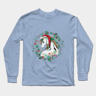 Sad Christmas Unicorn Long Sleeve T-Shirt